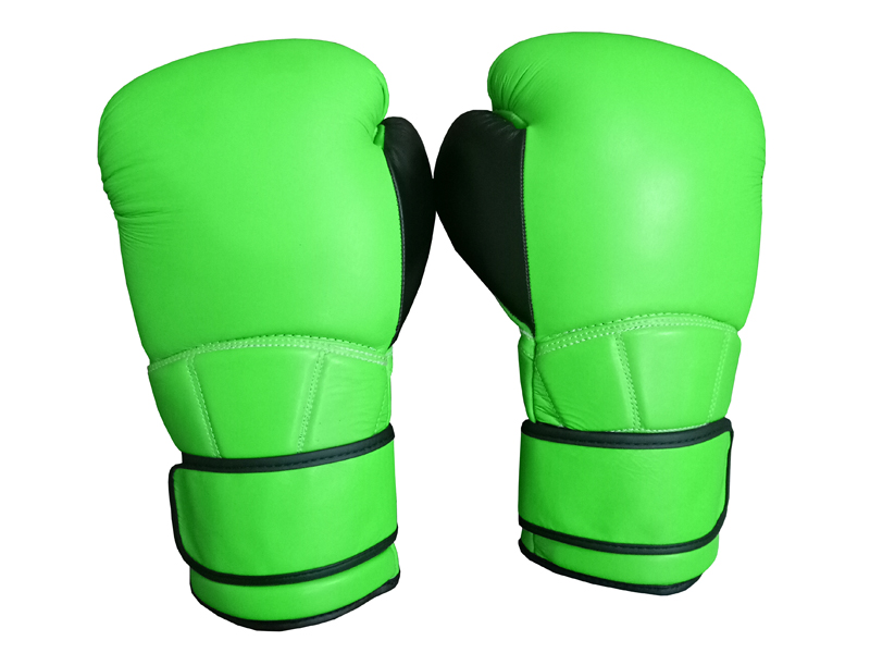 Green/Black Velcro Gloves